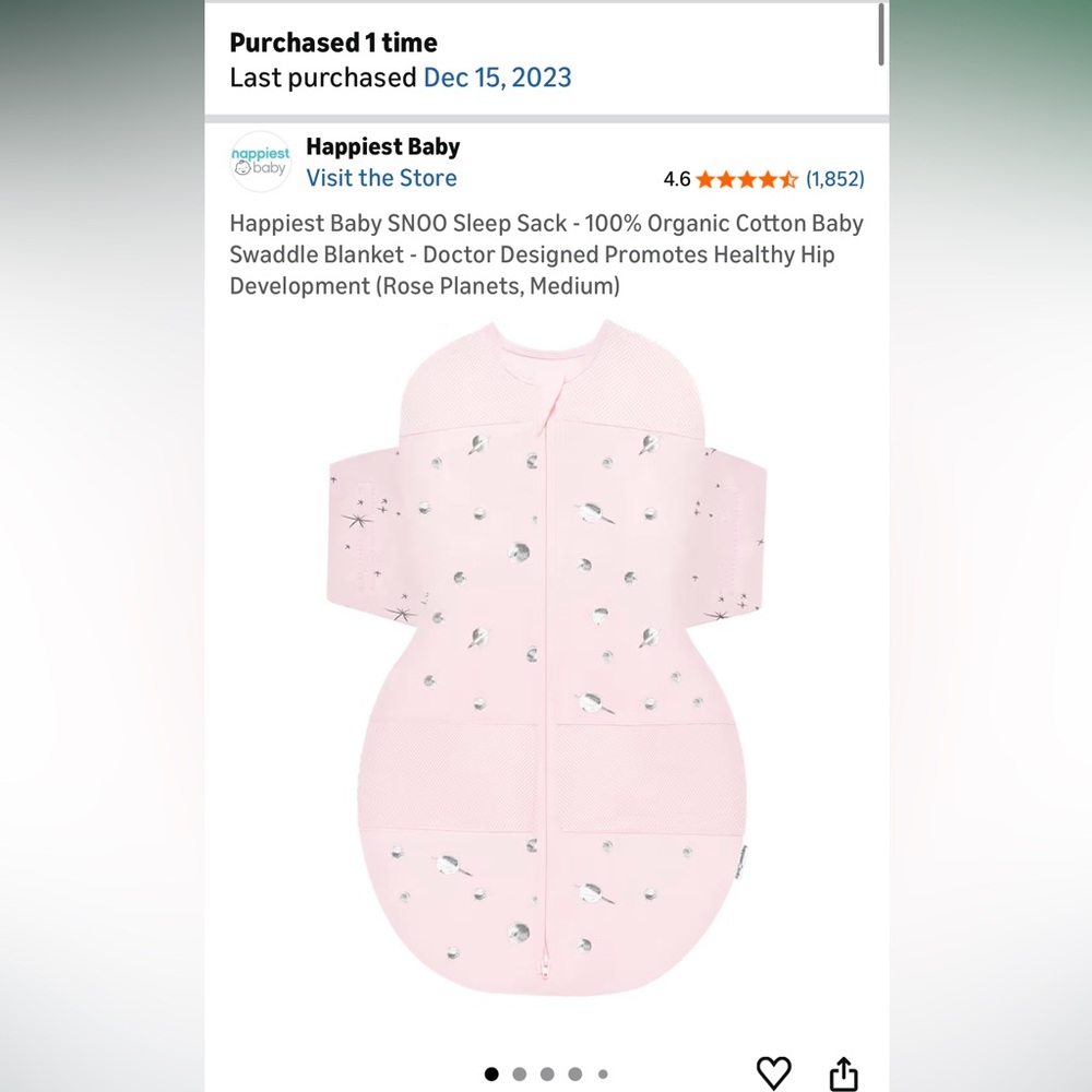 Happiest baby Snoo sleep sack